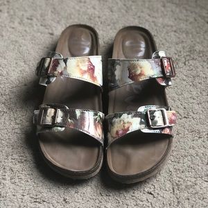 Floral Footbed Sandals